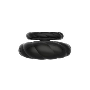 10-Gang Vibrierender Penisring mit Doppelringen, Wiederaufladbar, Männlicher Verzögerungsring - Product Image 4