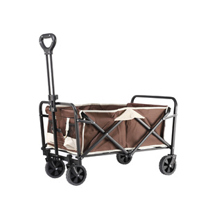 Nuevo Carrito de Camping Plegable y Portátil con Marco de Acero al Carbono y Tela Oxford 600D Negra para <span class=keywords><strong>Comprar</strong></span> Verduras y Hacer Picnic - Product Image 5