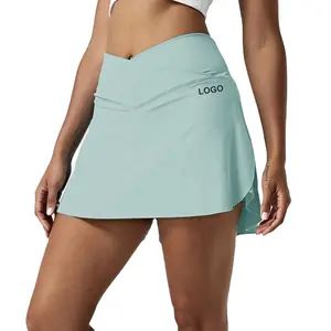 2024 Nieuwe Msr Ms811 Tenniskleding Dames Hoge Taille Sportrok 2 In 1 Ontwerp Fitness Workout Yoga Tennisrokken Voor Meisjes