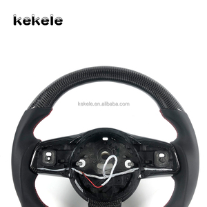 Volant chauffant sport en cuir et fibre de carbone personnalisé pour <span class=keywords><strong>Jaguar</strong></span> F <span class=keywords><strong>Type</strong></span> <span class=keywords><strong>E</strong></span> PACE F PACE XE FJ Haute qualité - Product Image 2