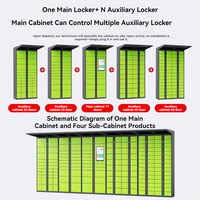 Casier électronique en acier personnalisé Système de verrouillage intelligent automatisé pour le stockage de colis express Armoire de livraison de colis en libre-service