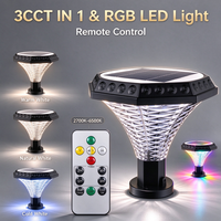 Lampe Solaire Murale de Jardin Moderne RGB 2026, Éclairage Paysager Solaire IP65, Lampes Solaires Extérieures pour Allées, Lampes Solaires pour Piliers de Portail - Direct Usine