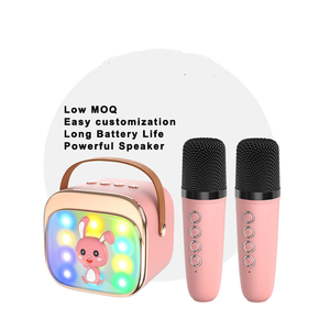 Mini Altoparlante <span class=keywords><strong>Karaoke</strong></span> Professionale con Griglia Metallica, Stereo, Portatile con Luce LED per Casa - Product Image 1