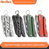 NEXTOOL Petites pinces à bec effilé multifonctions argent/noir/vert