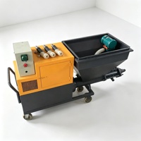 Machines à projeter du mortier fiables avec des composants durables pour les applications de maintenance et de rénovation des bâtiments