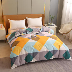 Nhật Bản Phong Cách Hình Học Khối Thêu 4 Miếng Đầy Đủ Cotton Chải Vải Trẻ Em Bộ Đồ Giường Bộ - Product Image 6