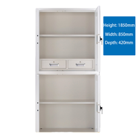 Armoire de rangement sécurisée à empreinte digitale et mot de passe, design minimaliste, pour la protection des données financières au bureau, en acier