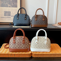 Sac fourre-tout de luxe polyvalent pour femme, nouvelle collection 2026, imprimé rétro, fermeture éclair – Chic et sophistiqué, forme coquille
