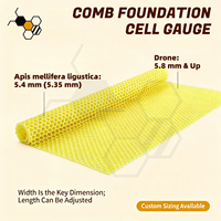 Fournitures d'apiculture : Feuilles de fondation en cire d'abeille Langstroth, grandes et petites tailles, avec cellules de 5,4 mm et 4,9 mm