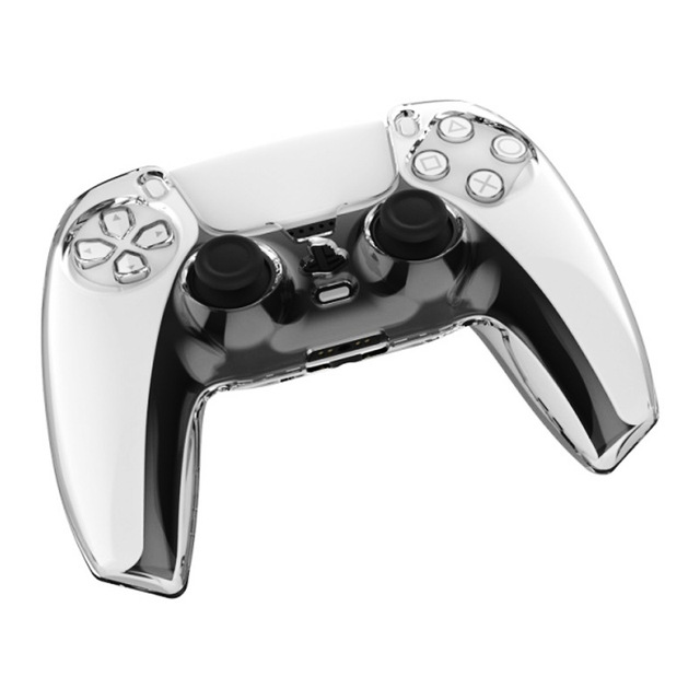 Crystal Transparent PC Hard Protective Case for Sony Playstation 5 for PS5 Controller Gamepad Accessories Protective Cover