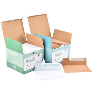 Enveloppes A6 auto-scellantes 6.5*4.75 "enveloppes d'invitation en papier <span class=keywords><strong>kraft</strong></span> <span class=keywords><strong>blanc</strong></span> pour 4x6 cartes Photos Invitations anniversaire de mariage - Product Image 1
