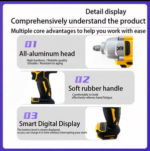 Clé à chocs électrique sans balais 21V, tournevis électrique, clé à chocs à couple élevé, qualité industrielle, usage domestique, directement du fabricant - Product Image 6