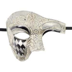 PVC Steampunk <span class=keywords><strong>Phantom</strong></span> Masquerade Cosplay Máscara Plástico Media cara Hombres/Mujeres Punk Carnival Costume Props <span class=keywords><strong>The</strong></span> <span class=keywords><strong>Phantom</strong></span> Dancer Mask - Product Image 4