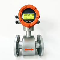 RUIJI Pengukur Aliran Air Digital Presisi Tinggi Flowmeter Elektromagnetik Berkinerja Tinggi untuk Media Cair