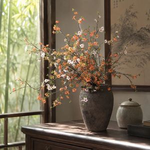 Flor Artificial de Flor de Naranjilla de Invierno de Yihua Floral Art, Rama Individual, Blanca, Rosa, Naranja, Decoración para el Hogar, Arreglo de Escritorio - Product Image 1