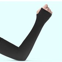 Nuevos guantes largos Protección UV Protector de manos Mangas de brazo Protector solar de seda helada Mujeres Deportes al aire libre Mangas de medio dedo R1279