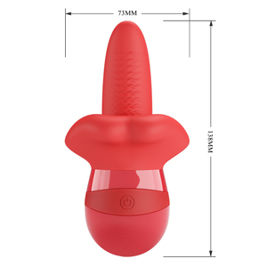 <span class=keywords><strong>Pretty</strong></span> <span class=keywords><strong>Love</strong></span>, Juguetes sexuales de silicona suave para lamer la lengua larga para mujeres, potente vibrador de carga USB, juguete de amor - Product Image 4