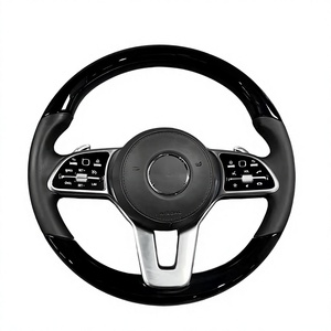 Para Mercedes Benz AMG Black Knight, Nuevo, Modificación Interior de Coche en Fibra de Carbono y Cuero, Volante de Fibra de Carbono - Product Image 5