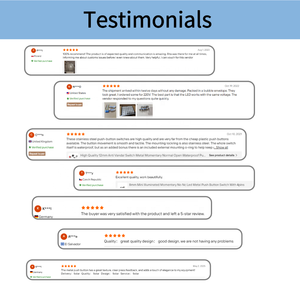 สวิตช์กดแบบมีไฟแสดงสถานะ ขนาด 19 มม. แบบมีไฟ LED กันน้ำ ทำจากอะลูมิเนียม สำหรับสตาร์ท/หยุด รถยนต์ เรือ  สั่งซื้อจำนวนมาก - Product Image 5