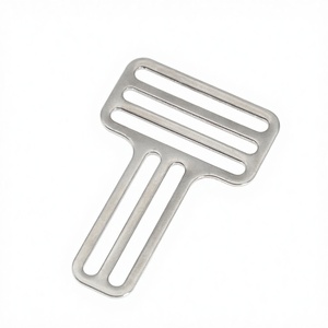 KEEP DIVING Boucle de réglage de positionnement pour sangle à œillet en acier inoxydable 316 en forme de T, pour BCD de plongée technique à montage latéral - Product Image 1