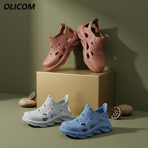 OLICOM Zuecos con Soporte <span class=keywords><strong>de</strong></span> Arco Personalizados con Logotipo OEM para Hombre y Mujer, Zapatillas Ligeras <span class=keywords><strong>de</strong></span> EVA para Caminar, Sandalias Antideslizantes para Playa, Sandalias <span class=keywords><strong>de</strong></span> Espuma - Product Image 2