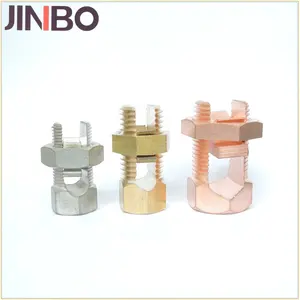 Electrical wiring connectors type grounding copper alloy split bolt connector