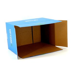 Caja de envío de embalaje de cartón corrugado azul de impresión de tamaño personalizado para productos de libros de frutas de mensajería - Product Image 5