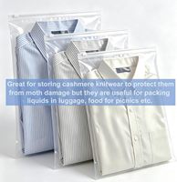 100 sacs à fermeture éclair en polyéthylène transparent, 10x13,7 pouces, réutilisables, épais, pour l'emballage et le transport de vêtements, les voyages et les petites entreprises