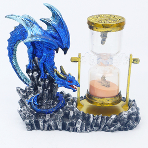 Oeuvre d'art créative faite à la main Artisanat <span class=keywords><strong>Dragon</strong></span> Sand Timer Hourglass Statue Decor - Product Image 5