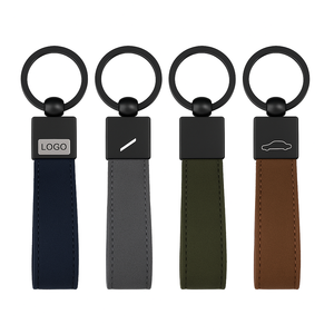 Da chính hãng Keychain PU da Keychain Vegan da Keychain tùy chỉnh OEM nhà máy Nhà cung cấp - Product Image 1