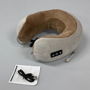 Popolare cuscino per massaggi di piccole dimensioni marrone rosa grigio 10 minuti <span class=keywords><strong>Timer</strong></span> due teste massaggianti Smart collo massaggiatore - Product Image 5