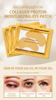 Masque pour les yeux au collagène or anti-âge et anti-cernes OEM ODM, soin de la peau, patch pour les yeux au collagène
