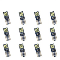 Nouvelle lampe LED transfrontalière pour feux de position latéraux et éclairage de plaque d'immatriculation T10 2016 16SMD W5W, décodage sans polarité, courant constant 9V-32V 240LM