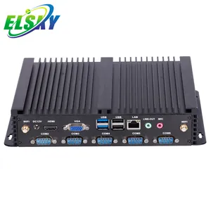 ELSKY X86 Single Board Mini Pc Quad Core With CPU 8th Gen Core I7-8550U 8650U DDR4 Max 32GB RAM 2xRJ45 LAN IPC6000