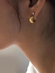 Korean Fashion Trendy Fine Hoop Earrings 925 <strong>Silver</strong> Stamped <strong>Huggie</strong> for Women-Wholesale - Product Image 4