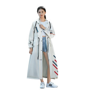 Imperméable à la mode anti-pluie EVA taille pour adultes vêtements de pluie de voiture électrique de style long caractéristique imperméable pour les visites de camping - Product Image 4