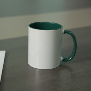 Mug à café en céramique de haute qualité avec sublimation couleur intérieure, 11 oz, mug vierge personnalisable avec poignée colorée - Product Image 3