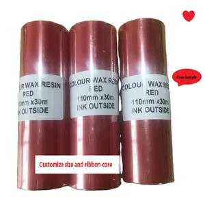 Coditeck 100mm * 300m Farbe Premium Resin Ribbon enthalten Rot Blau Gelb Weiß Grün Grau