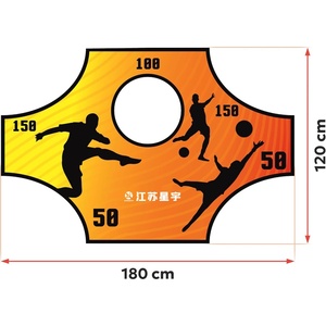 Mục tiêu bóng đá Mục tiêu Net 6x4 ft có thể điều chỉnh đào tạo bóng đá thực hành chụp và đi qua chính xác bóng đá cầm tay phụ kiện - Product Image 1