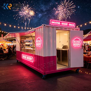 Luxury Pizza Shop With Stainless Steel Kitchen Customized Outdoor Design Shipping Container Restaurant - Product Image 2