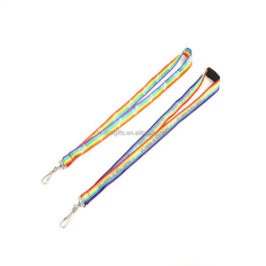 Cordón impreso personalizado con logotipo de tu marca, correas <span class=keywords><strong>para</strong></span> el cuello de arcoíris, regalos de crucero, cordones promocionales de poliéster, fábrica de aprobación de <span class=keywords><strong>Disney</strong></span> - Product Image 5