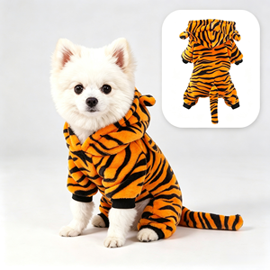 Disfraz Cálido <span class=keywords><strong>de</strong></span> Terciopelo Coral para Mascotas, Sudadera con Capucha para Invierno, Traje Suave para Cachorros, Perros Pequeños, Gatos, Teddy, Corgi, <span class=keywords><strong>Chihuahua</strong></span> - Product Image 2