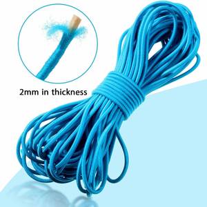2.0mm Multicolor Rubber Coated Macrame Beading Elastic Cord Stretch Customizable Length Crafting Handmade DIY <b>Sewing</b> <b>Bags</b> - Product Image 2