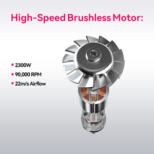 <span class=keywords><strong>Asciugacapelli</strong></span> FirePhoenix M3 Salon Pro 2300W con velocità e temperatura regolabili, funzione blocco temperatura, cavo da 3,5 m, spina EU - Product Image 3