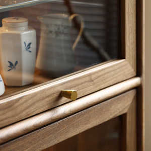 Vitrina Moderna de Vidrio para Sala de Estar JINGSHUN con Librería Abatible de Abedul, Certificación <span class=keywords><strong>CE</strong></span>, Muebles para el Hogar Personalizados - Product Image 5