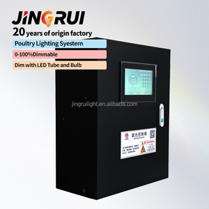 Controlador de Iluminación LED para Granjas Avícolas JR - Carga Máxima de 4400W, Control Inalámbrico, Conexión por Cable, Simulación de Amanecer/Atardecer - Product Image 1