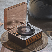 Platine vinyle rétro personnalisée portable Hi Fi Dj Mixeur Lecteur stéréo Lecteur CD Usb Avec Lecture Mp3