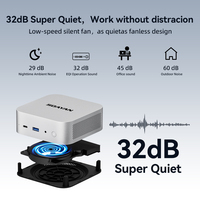 Nouveau Mini PC Intel Core Ultra 7 255H SSD pour entreprise, 24 Go LPDDR5, double LAN, WiFi 6, Windows 11/Linux, PC pour salle de conférence