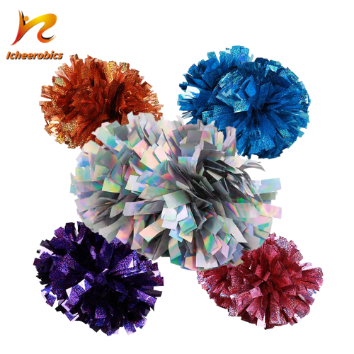 Icheerobics bán buôn Chất lượng cao cổ vũ vật nuôi vật liệu nhựa Pompom cổ vũ POM poms