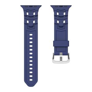 Bracelet de montre en silicone en gros pour Apple Watch Ultra 49mm SE 44mm S9 45mm avec boucle ardillon en acier inoxydable – Bracelets de montre de sport - Product Image 4
